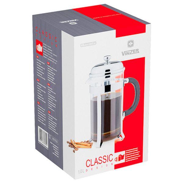 Френч-прессс Vinzer Classic 1 л (89359) - фото 3 Френч-прессс Vinzer Classic 1 л (89359) - фото 3