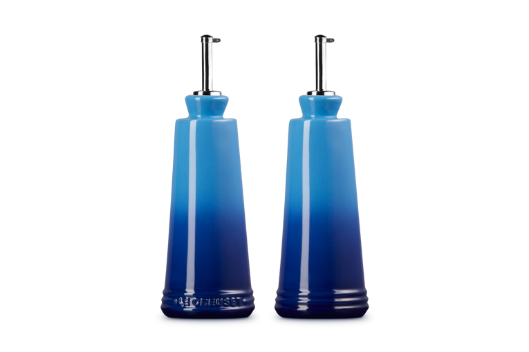 Набор бутылок для уксуса и масла Le Creuset 300 мл 2 шт. Azure (80842302200003) - фото 2 Набор бутылок для уксуса и масла Le Creuset 300 мл 2 шт. Azure (80842302200003) - фото 2