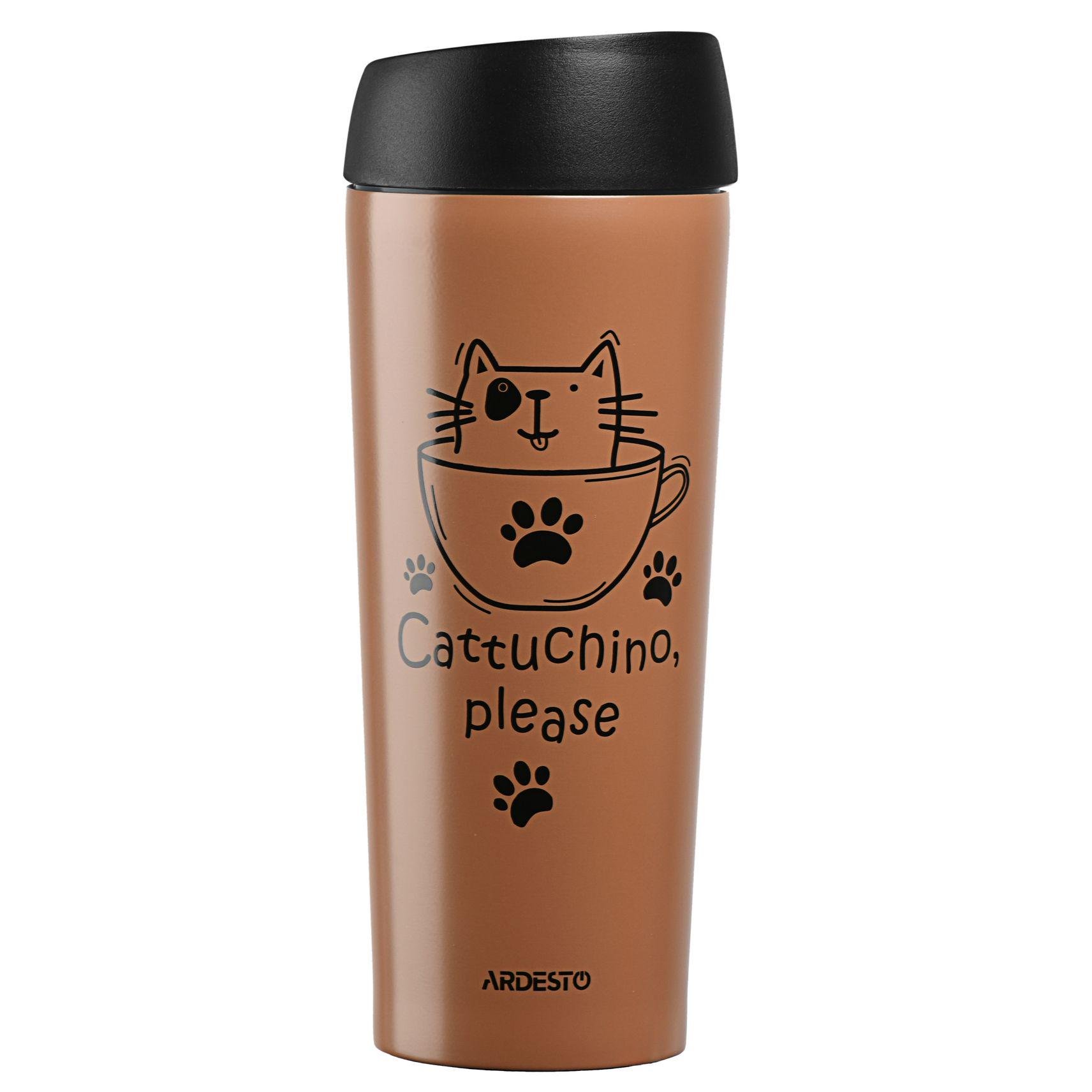 Термочашка Ardesto Coffee time AR2645DMM Cat 450 мл