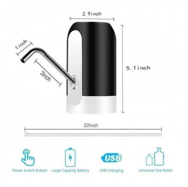 Помпа електрична для води Automatice Water Dispenser з USB - фото 3