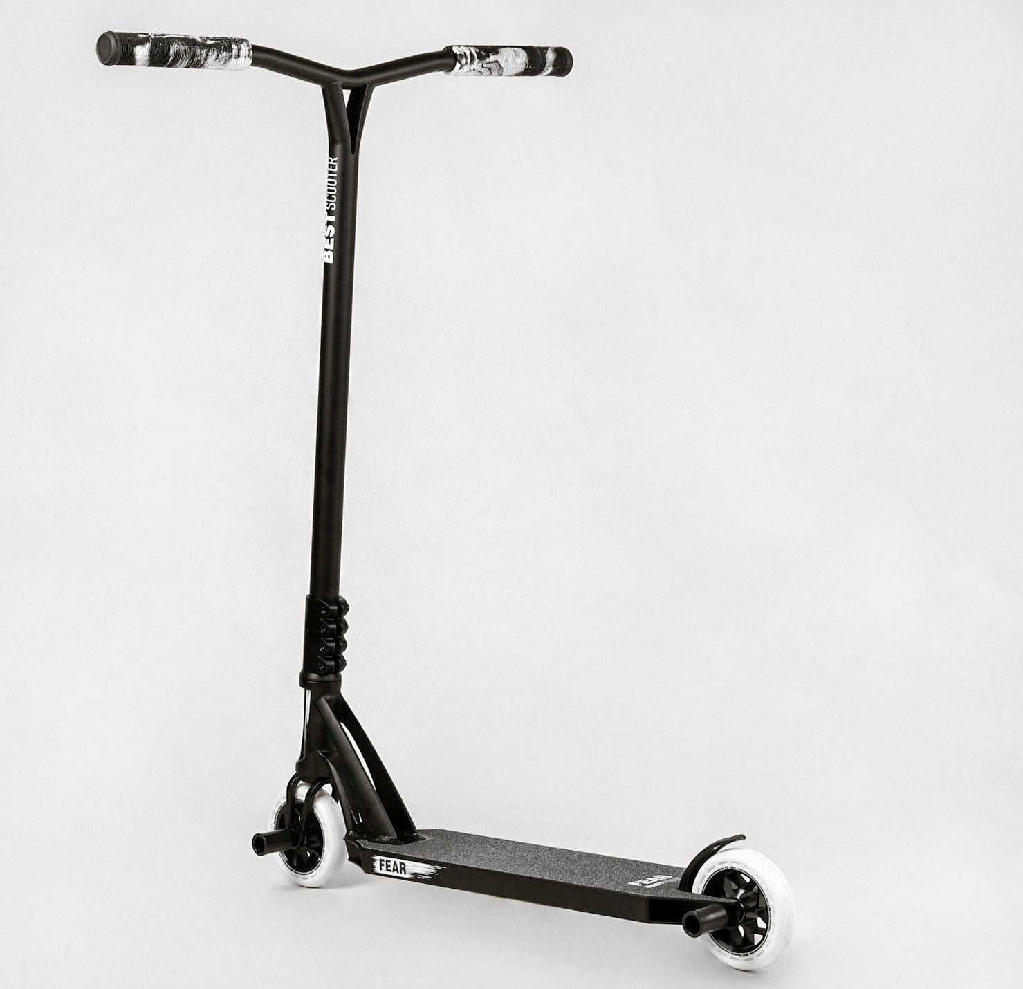 Самокат трюковый Best Scooter МТ-30377 FEAR Черный Самокат трюковый Best Scooter МТ-30377 FEAR Черный