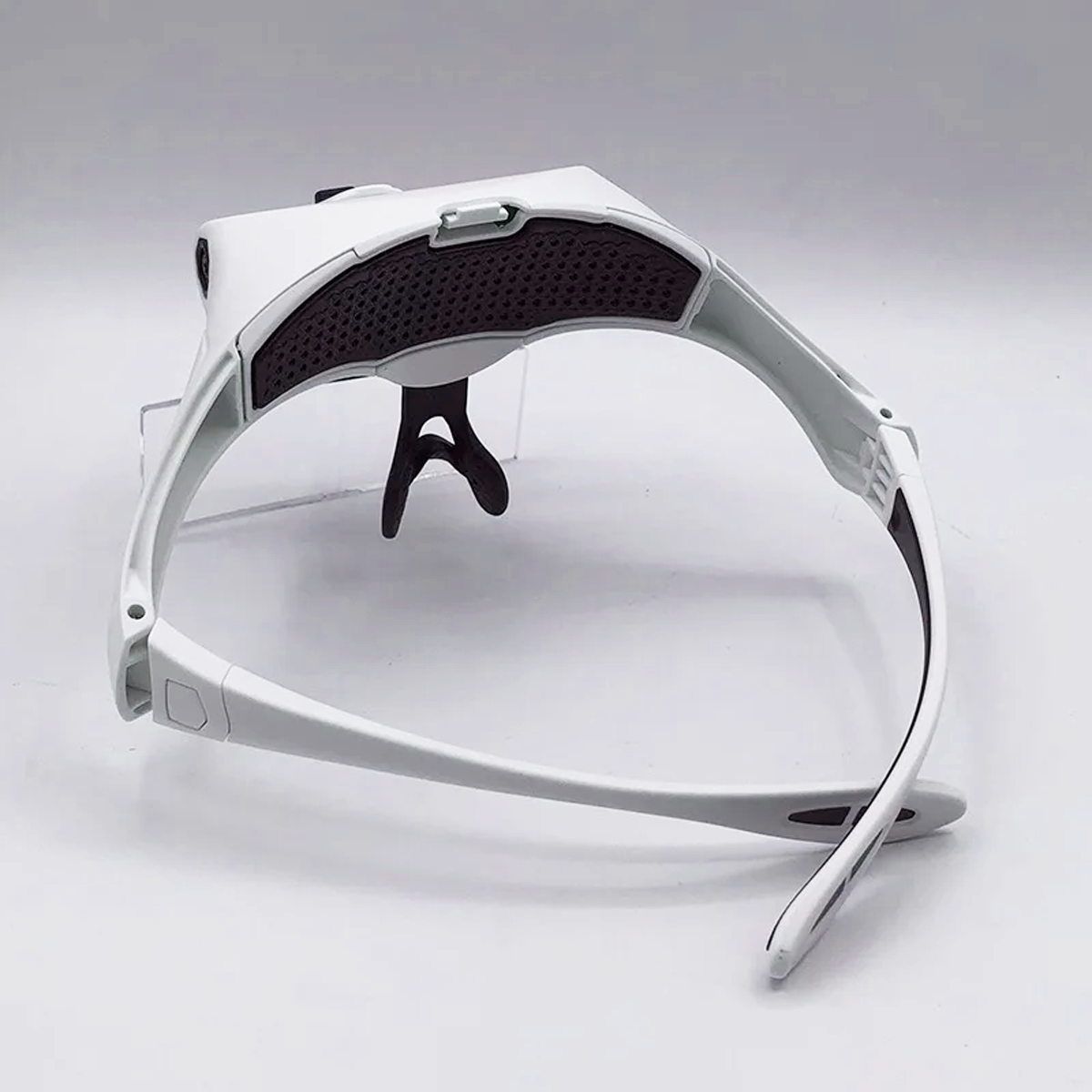 Лупа-очки бинокулярная 9892B1 с LED подсветкой 5 сменных линз 1,0X/1,5X/2,0X/2,5X/3,5X White (160415) - фото 3