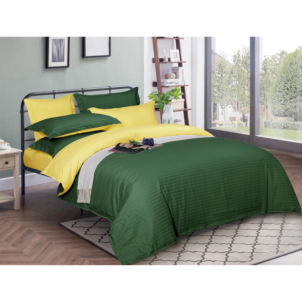 Комплект постельного белья MirSon 30-0017+30-0003 Kleiton satin-stripe семейный 160х220 см (215774)