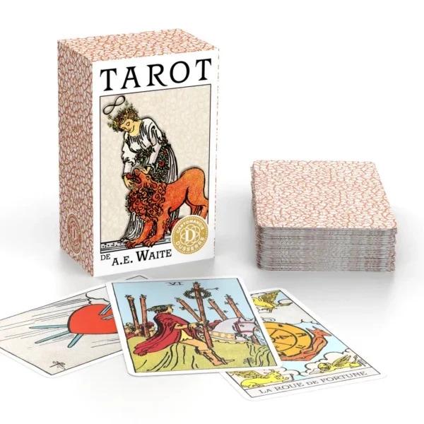 Набор карт Таро и Ленорман Cartamundi Les Mini-Jeux Tarot AE Waite & Petit Lenormand 2 миниколоды французский язык (SKU-434)