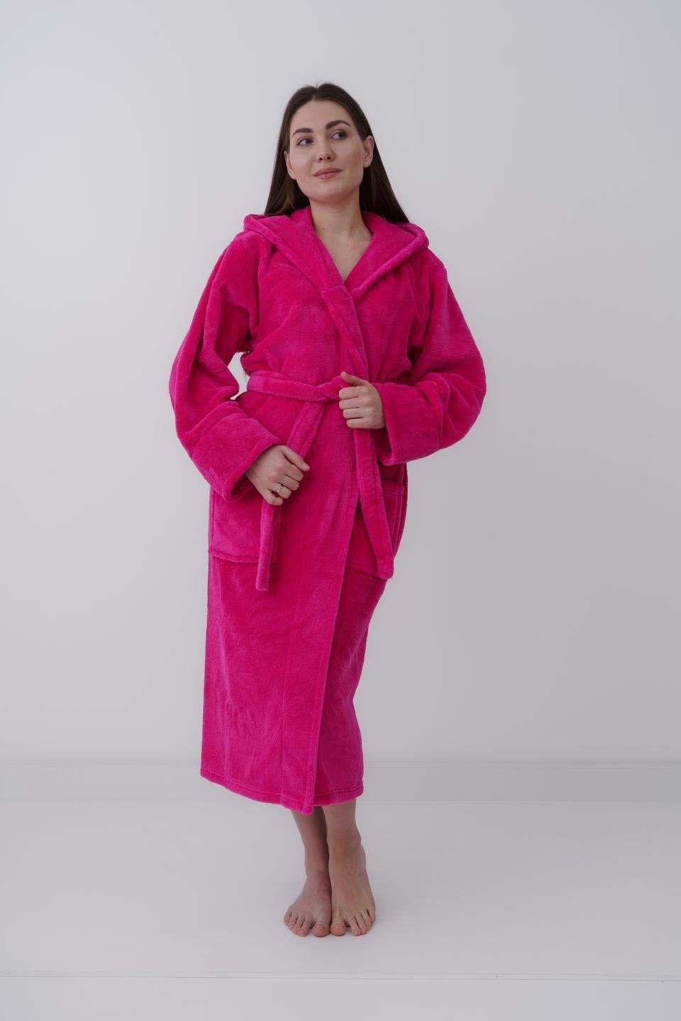 Халат жіночий UT Store HT01 L Малиновий