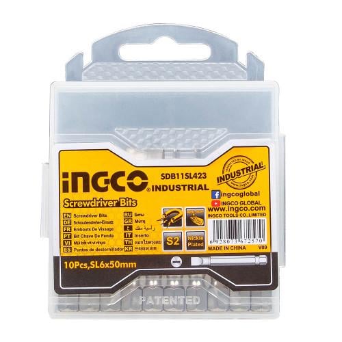 Біти INGCO S2 SL6x1,0x50 мм 10 шт. (000145313)