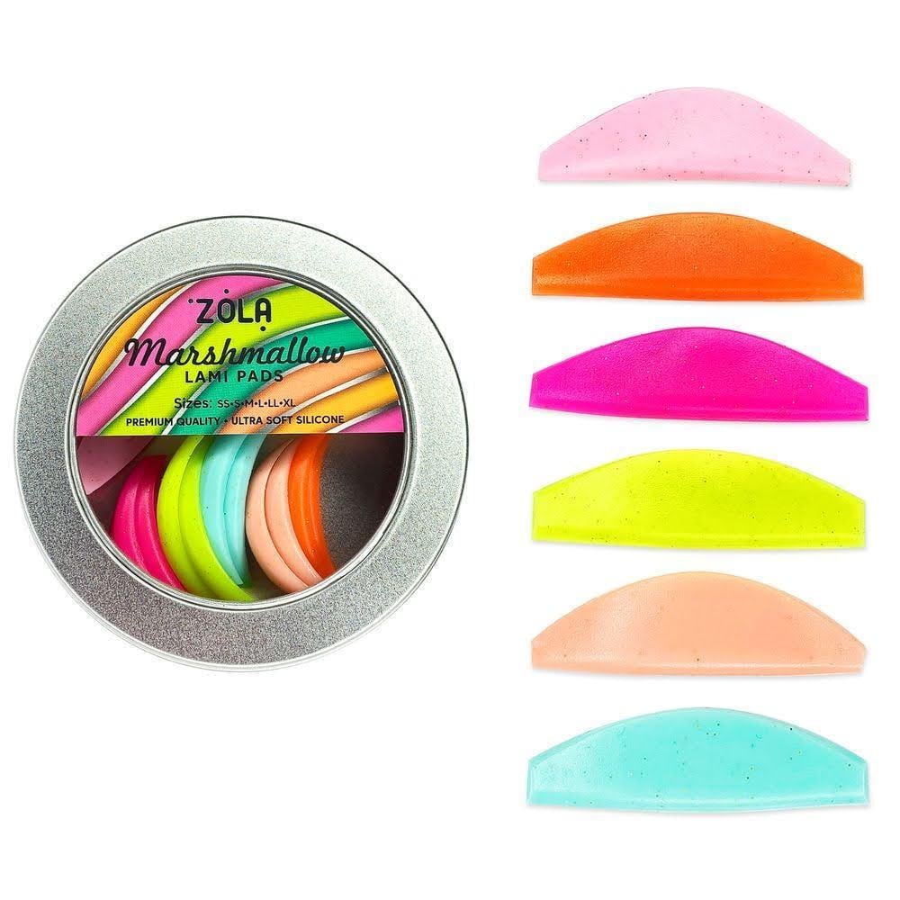 Валики Zola Marshmallow Lami Pads SS/S/M/L/LL/XL для ламинирования ресниц 6 пар/уп.