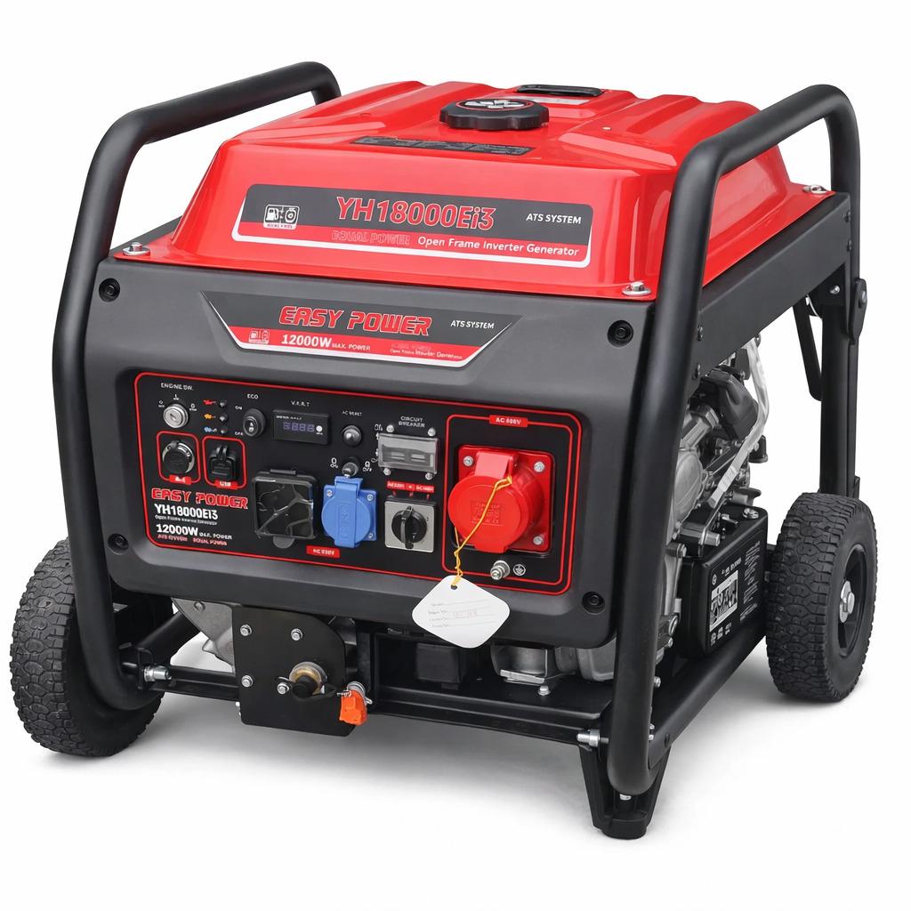 Генератор инверторный двухтопливный Easy Power YH18500Ei3 12 кВт 230В/380В газ/бензин (32171525)