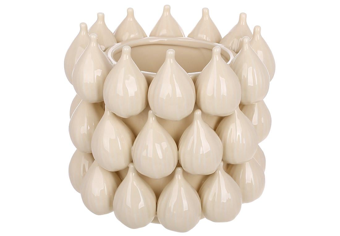 Ваза порцелянова Молодий часник D19х18 см (457-339)