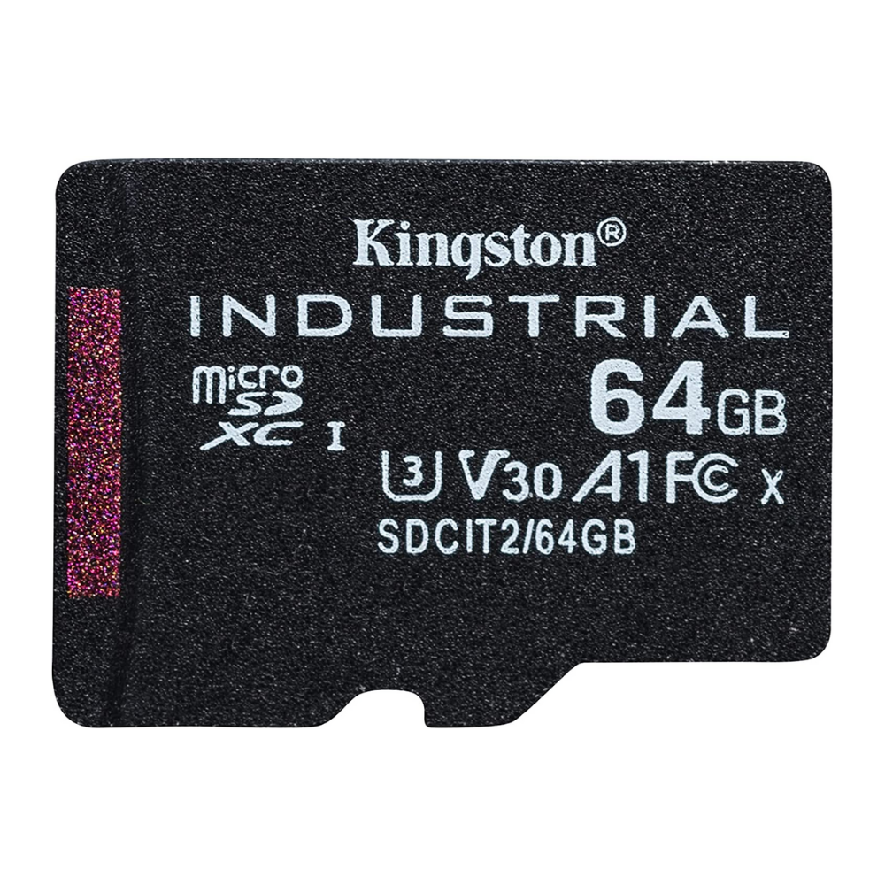 Карта памяти Kingston SDCIT2 64 GbSP microSDXC Industrial C10 A1 pSLC Card Single Pack без адаптера (560427)