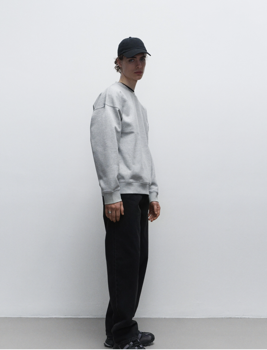 Свитшот H&M 446985П L Серый меланж - фото 3 Свитшот H&M 446985П L Серый меланж - фото 3