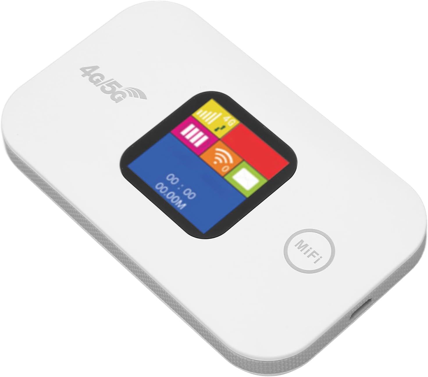 Роутер портативный 4G/5G LTE Pix-Link Mobile Router PH319-E карманный Wi-Fi модем с LED дисплеем White (19182)