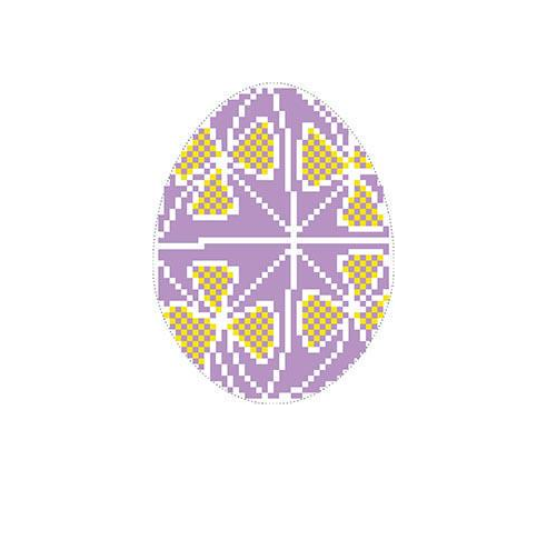 Схема сшитая пасхальная игрушка для вышивки бисером и нитками на ткани (ТР320аБ)