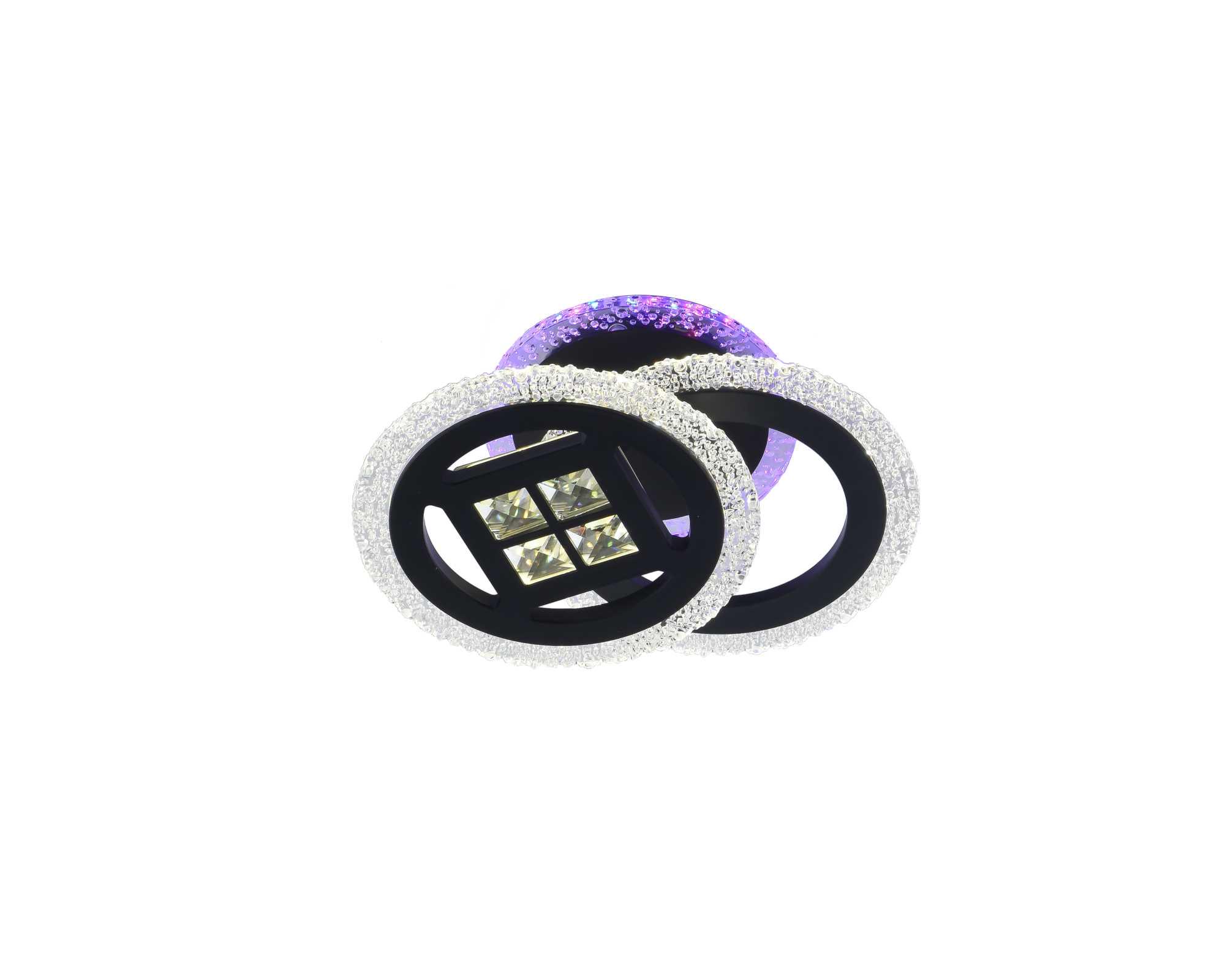 Люстра светодиодная акриловая Valeso V 3197-2C BK без пульта