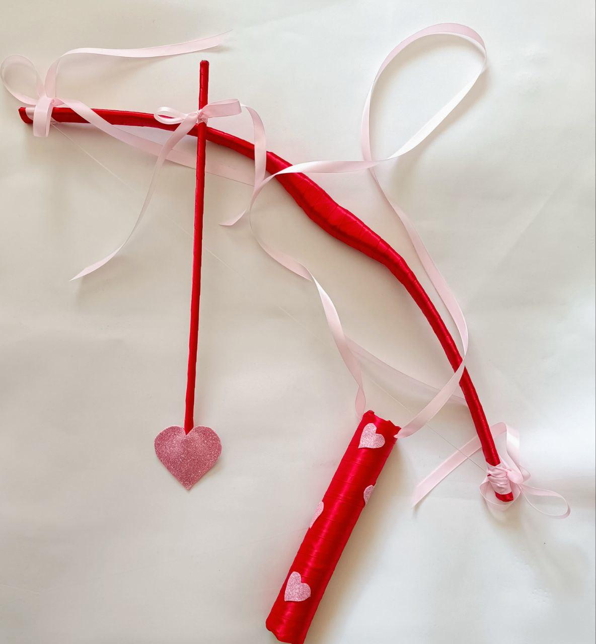 Лук зі стрілою та футляр Купідона Червоний (2786527943)