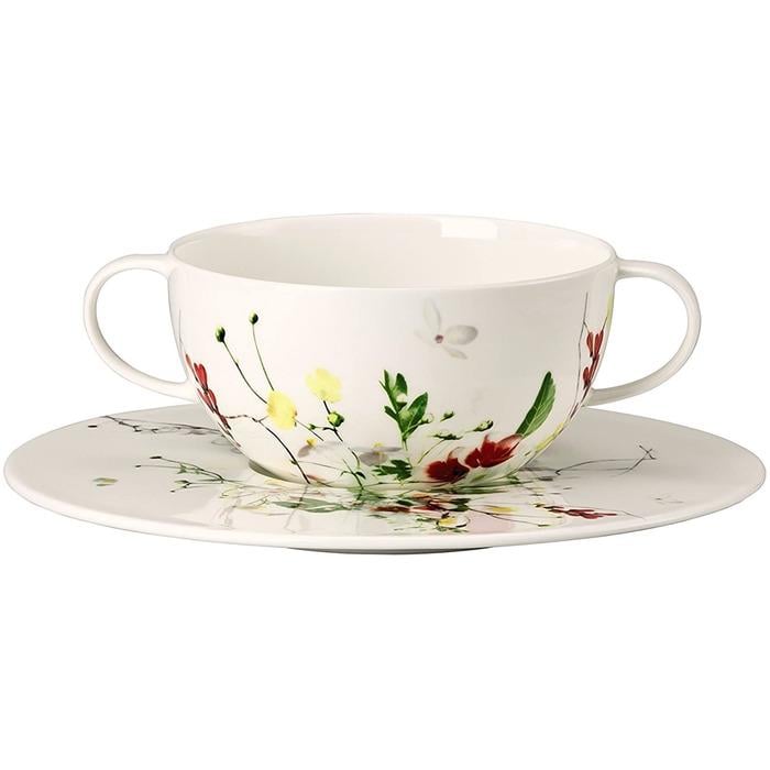Пиала для супа с блюдцем Rosenthal Brillance Fleurs Sauvages 370 мл
