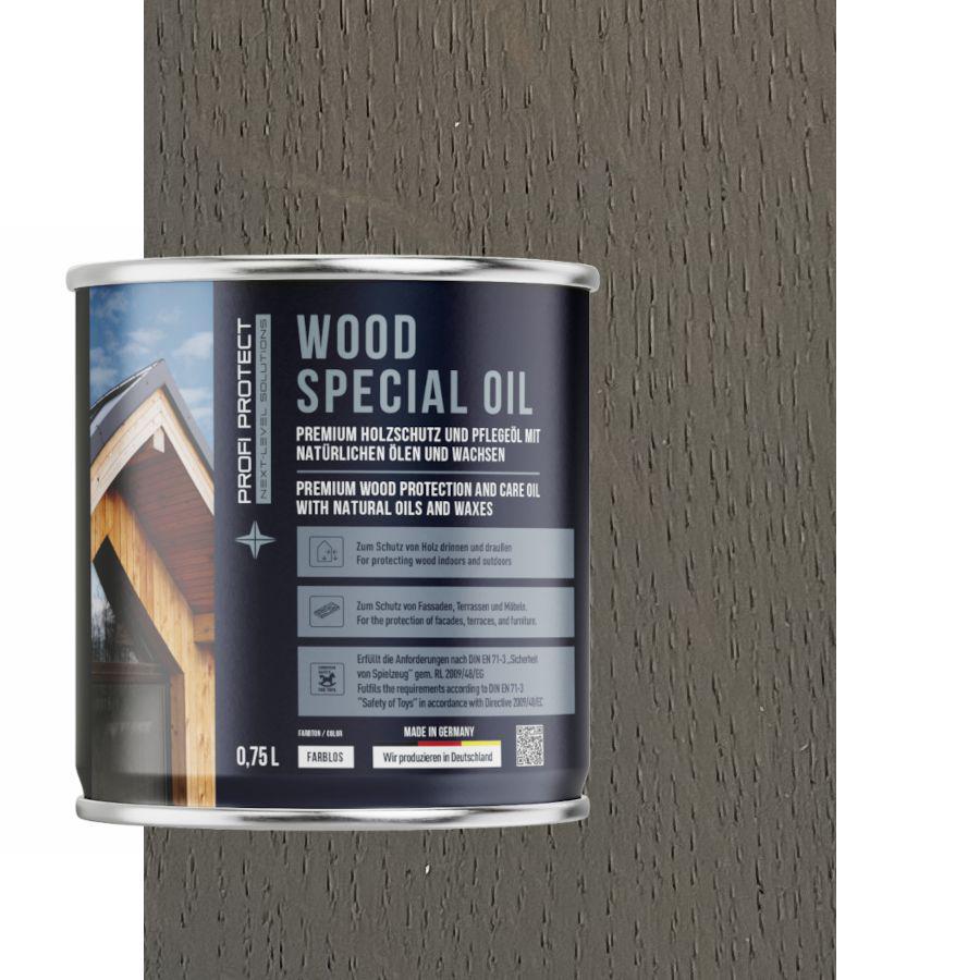 Масло для террас ProfiProtect Wood Special Oil с воском 0,75 л Water-Grau-eiche (20759075)