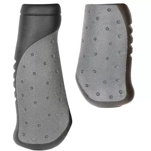 Грипсы ручки велосипедные под ревошифт 125 мм/90 мм Черно-серый (VR-11070)