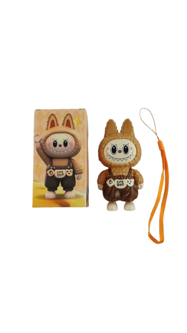 Іграшка-брелок Лабубу 11 см Коричневий (000076) Іграшка-брелок Лабубу 11 см Коричневий (000076)