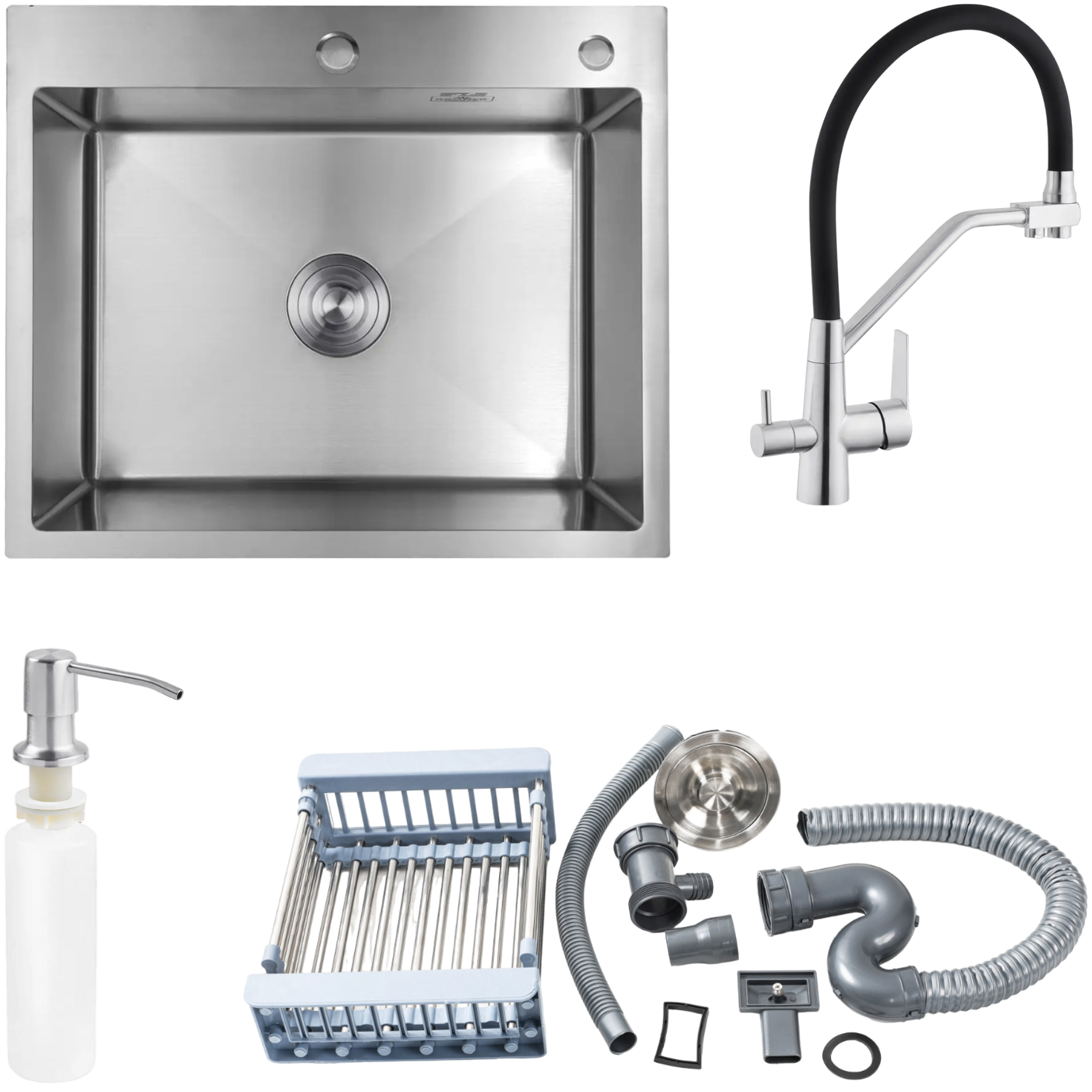 Комплект кухонной мойки KRP Gebürstet-6050HM (25357381)