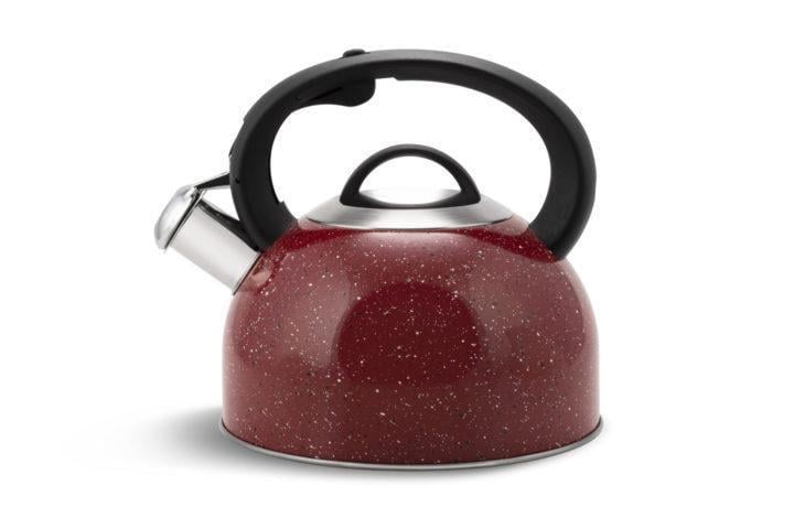 Чайник зі свистком Edenberg із неіржавкої сталі індукційної плити 2,5 л Червоний (EB-1440)