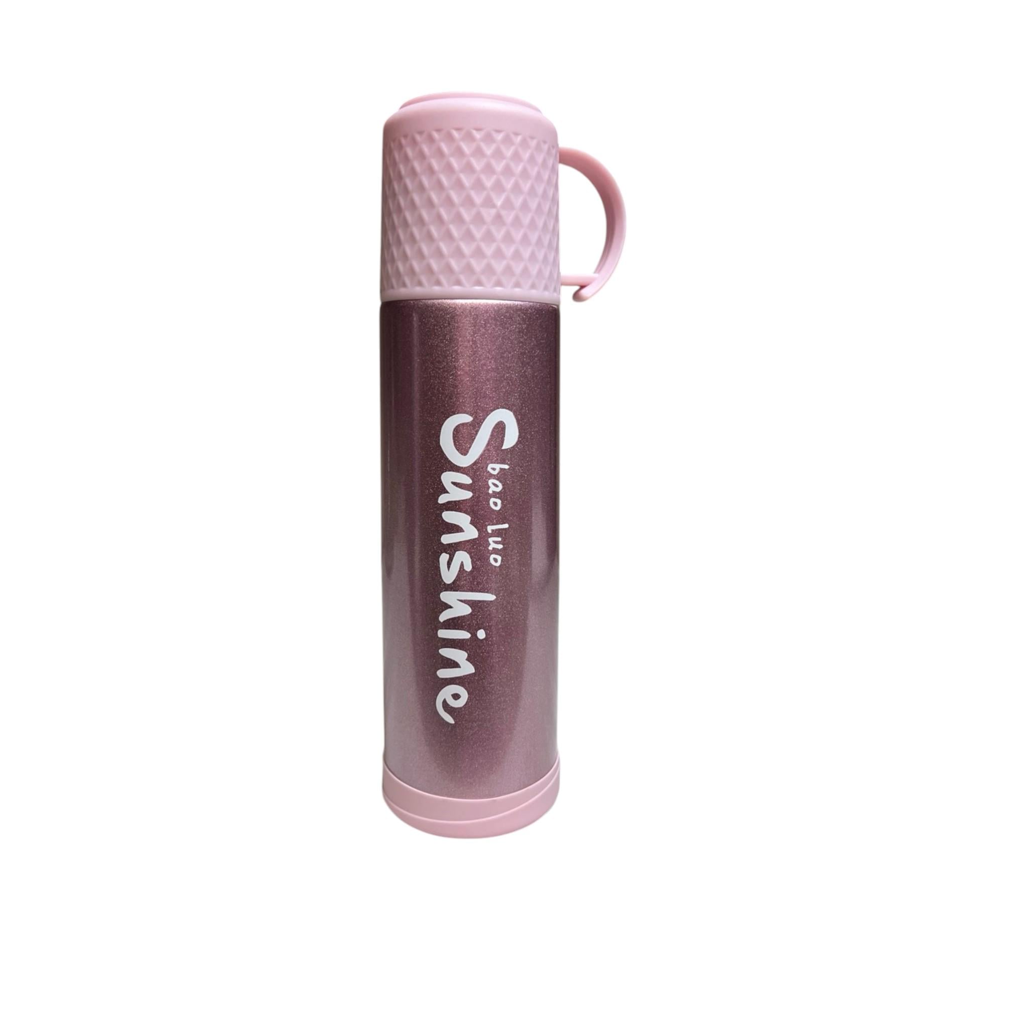 Термос T-Bottle T144-49 с чашкой нержавеющая сталь 500 мл Pink (Т_T144/49Pink)