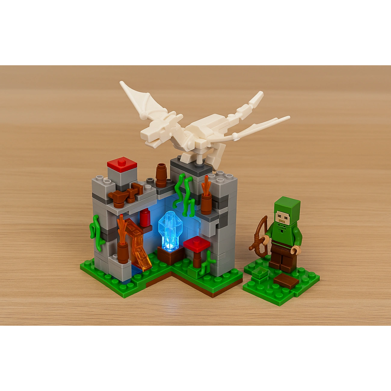 Набор игровой для детей Minecraft Горная пещера с фигурками и 248 дет. (29415003) - фото 4 Набор игровой для детей Minecraft Горная пещера с фигурками и 248 дет. (29415003) - фото 4