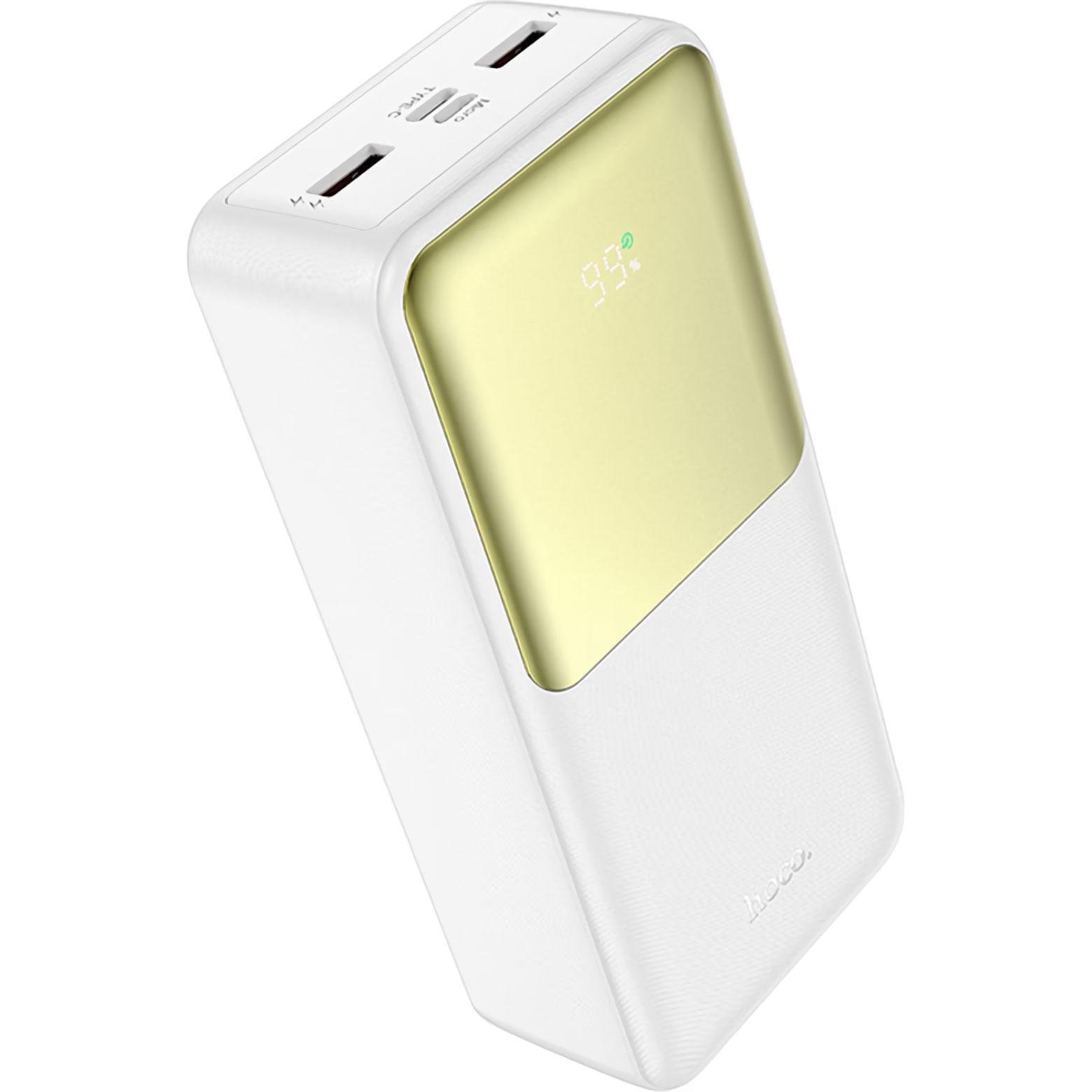 Зовнішній акумулятор Hoco J136B Sirui 30000 mAh 22,5W White Зовнішній акумулятор Hoco J136B Sirui 30000 mAh 22,5W White