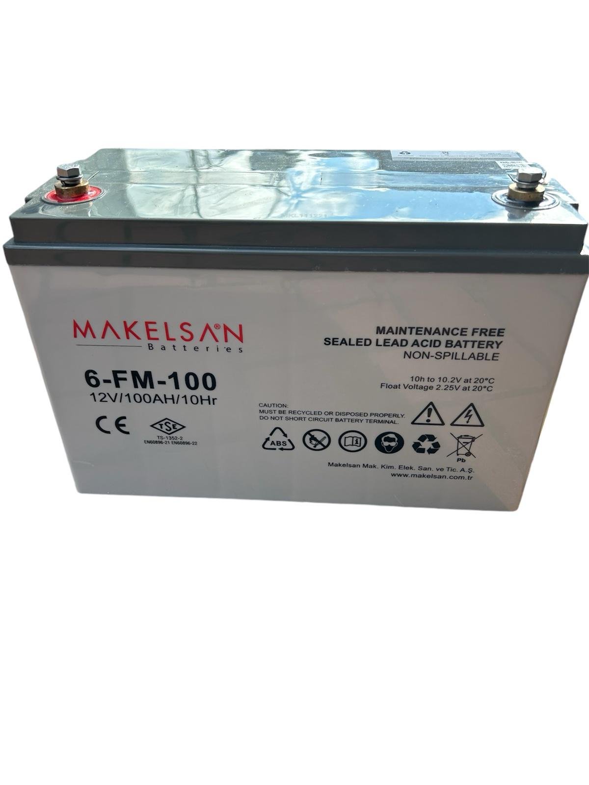 Акумуляторна батарея AGM MAKELSAN Gray Case 6-FM-100 Q1 12V 100 Ah 329x172x218 мм (1756142313)