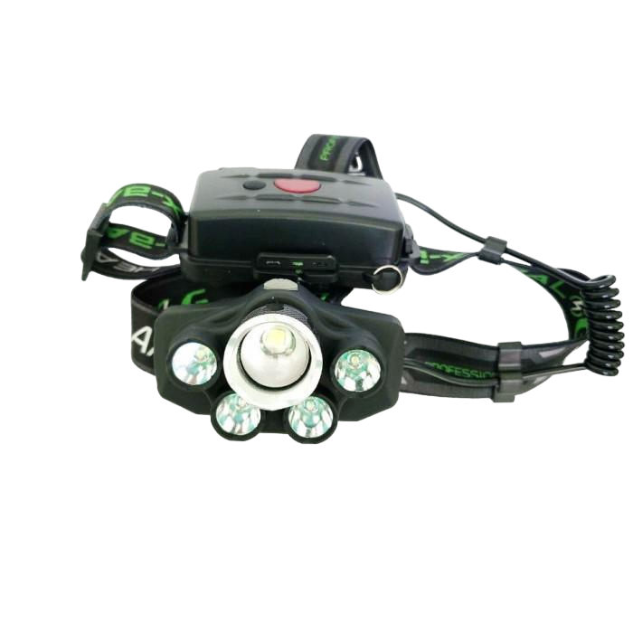 Фонарь налобный BL-T56 T6 синий свет (46719)