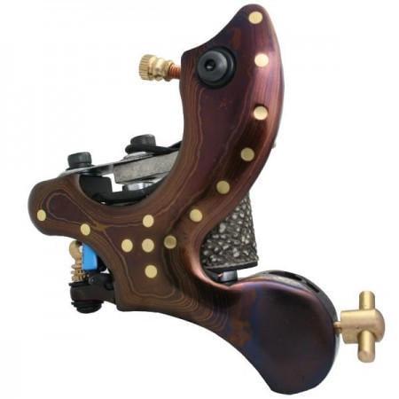 Индукционная тату машинка Дамаск в виде незаконченной Х с золотистыми точками (RT-DM004)