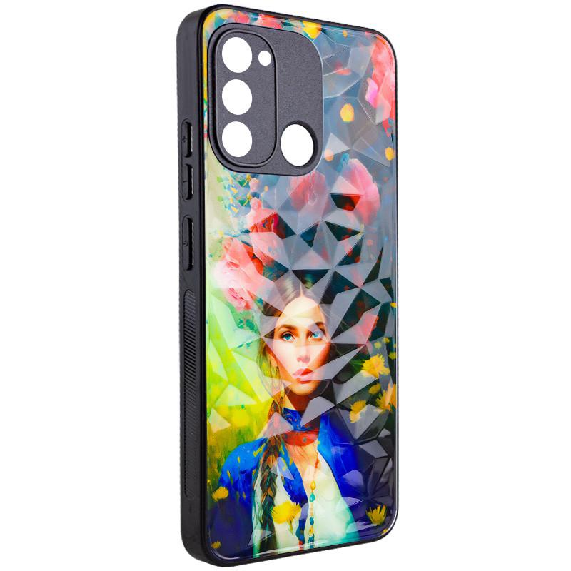 Противоударный TPU+PC чехол Prisma Ladies для TECNO Spark 8C Peonies
