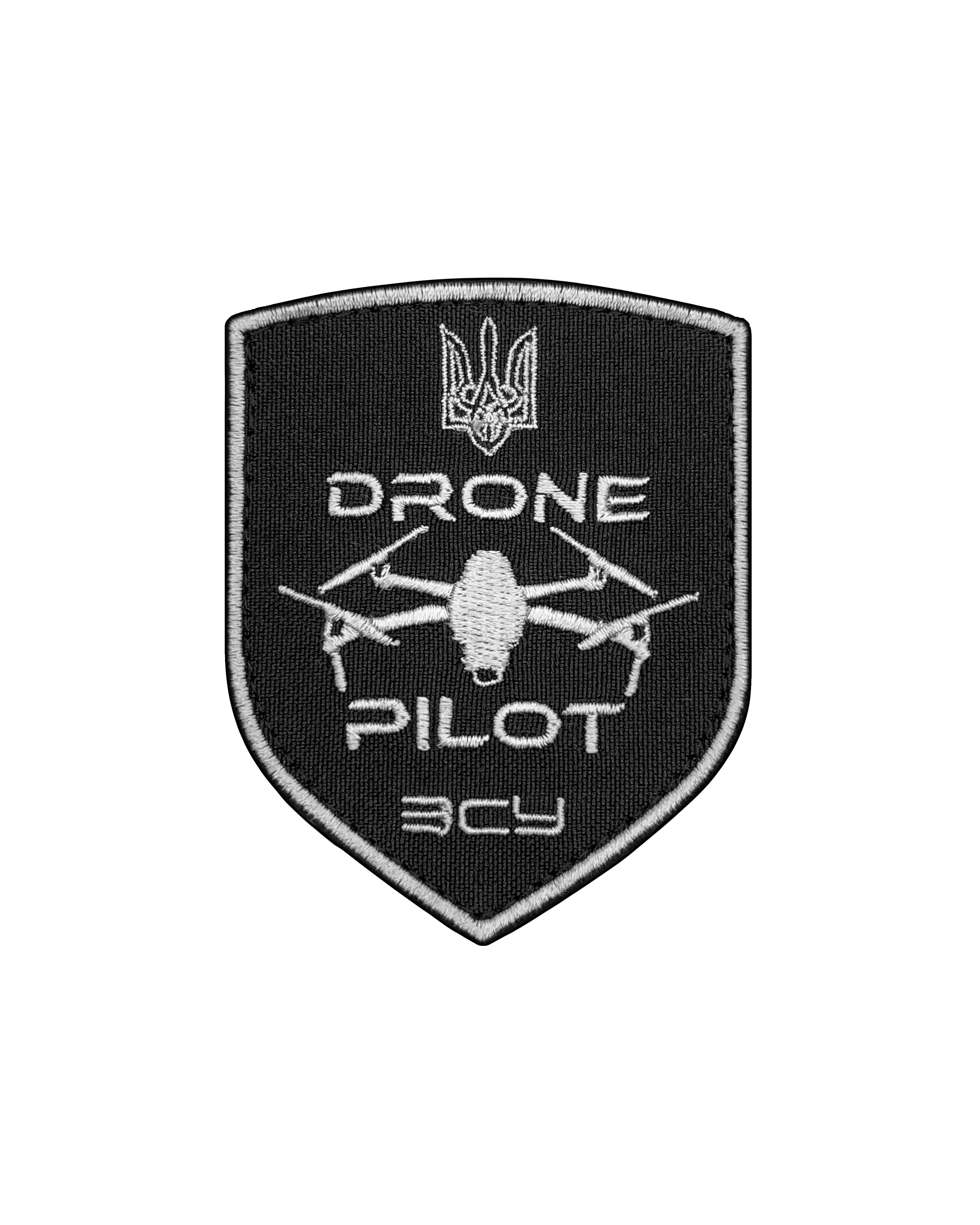 Шеврон Drone Pilot ZSU Черный (SHE.ZSU.INSH-18.1)