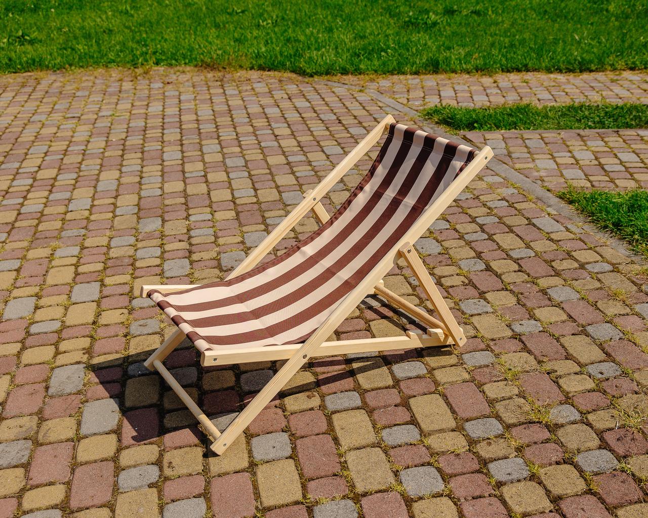 Шезлонг для дачи тканевый XRmaster Кофейный (КШ-004) Шезлонг для дачи тканевый XRmaster Кофейный (КШ-004)