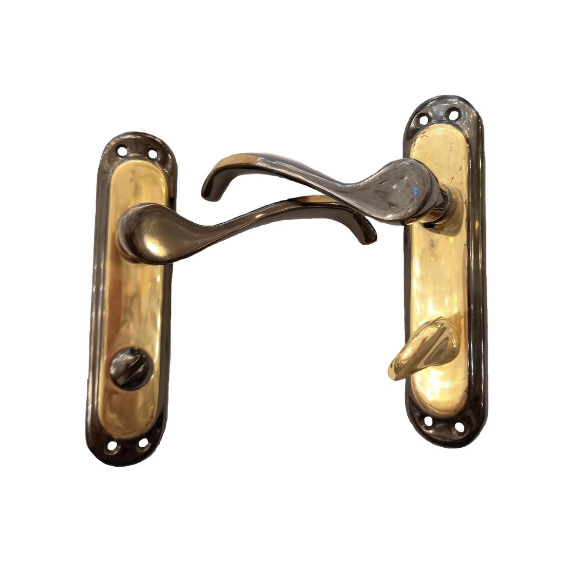 Ручки дверные Ozen Kobra Fume wc латунь Золотой/Черный