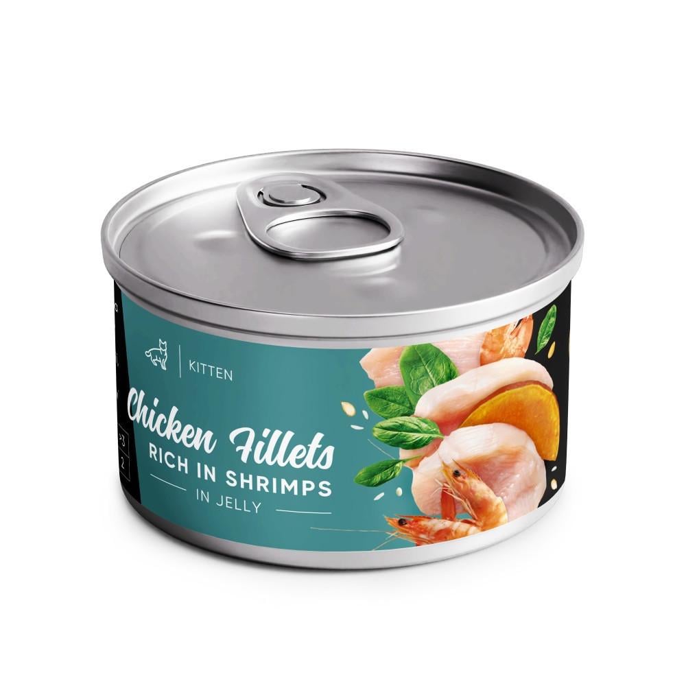 Корм влажный Savory Chicken Fillets rich in Shrimps in Jelly for Kittens для котят филе курицы с креветками в желе 70 г (34806661) Корм влажный Savory Chicken Fillets rich in Shrimps in Jelly for Kittens для котят филе курицы с креветками в желе 70 г (34806661)