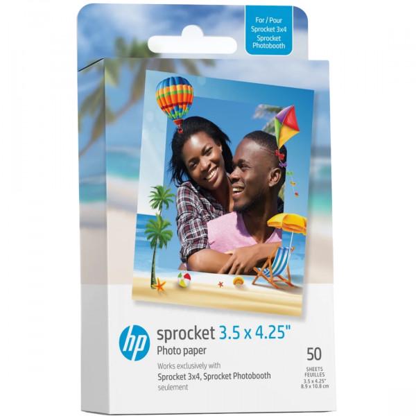 Фотобумага HP Sprocket Zink 3,5х4,25" Glossy Self-Adhesive 50 листов
