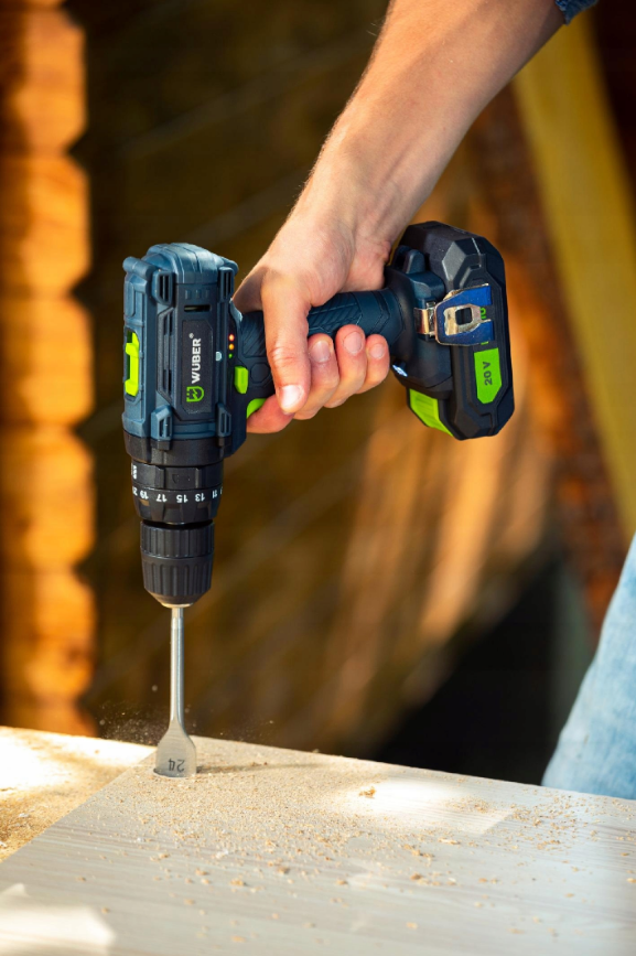 Шуруповерт акумуляторний Wuber 20В 2 батареї (2081656731) - фото 6