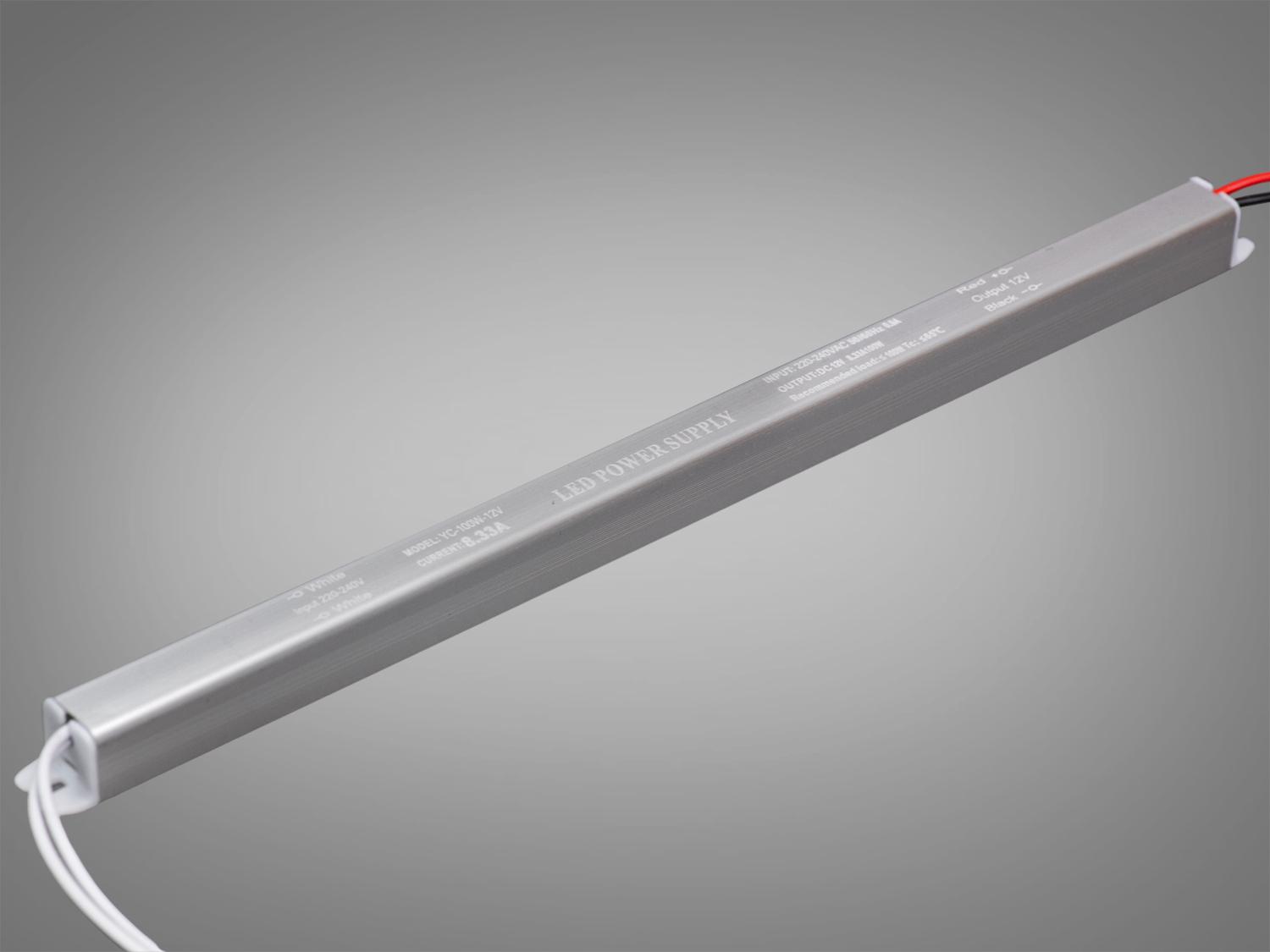 Блок питания ультратонкий для LED-ленты 12 В 100 Вт 8,33А карандаш (PPF-SL-C-12v-100w)