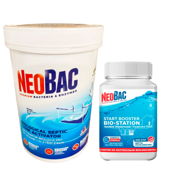 Комплект бактерій для септика NeoBac 600 г з NeoBac Start Booster 200 г (10425)