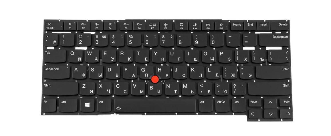 Клавиатура для ноутбука Lenovo Thinkpad X1 Extreme Gen 5 с подсветкой клавиш (5M11D12221)