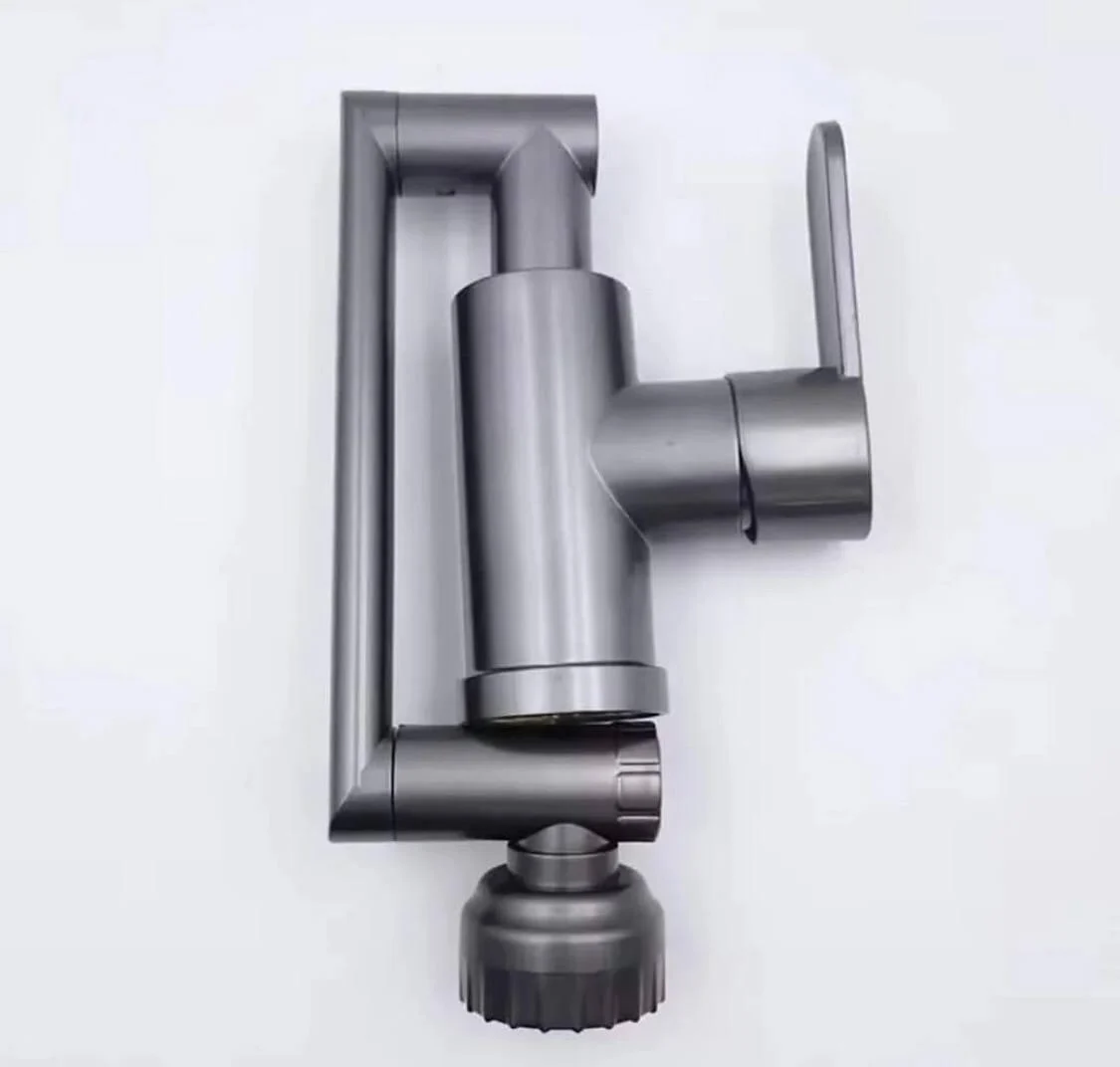 Змішувач для раковини поворотний складаний Water Tap Графітовий - фото 4