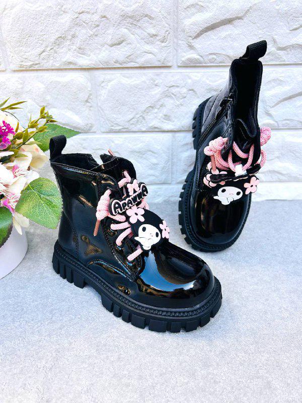 Черевички для дівчинки Apawwa 1874 р. 26 16,5 см Чорний (1874)