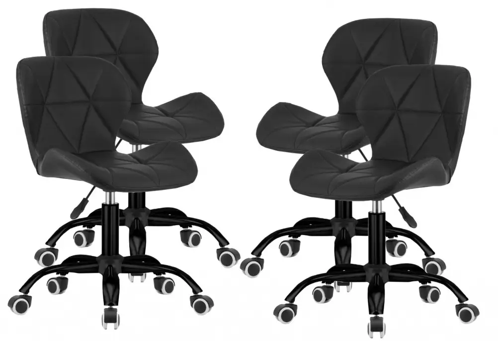 Комплект кресел на колесах Bonro B-531 4 шт. Черный (47000329)