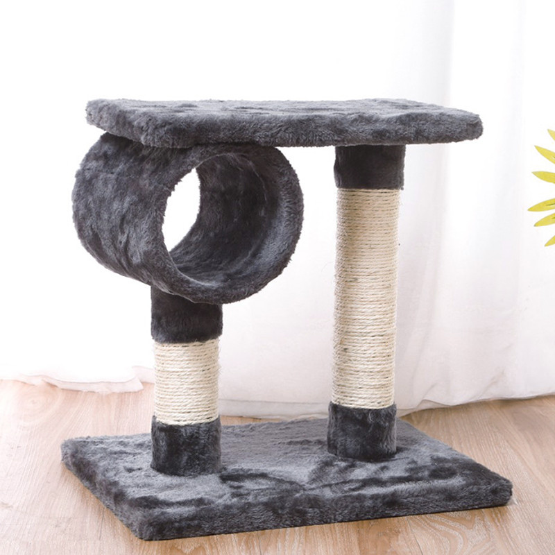 Когтеточка для кота с полками Taotaopets 046610 40x40 см Grey