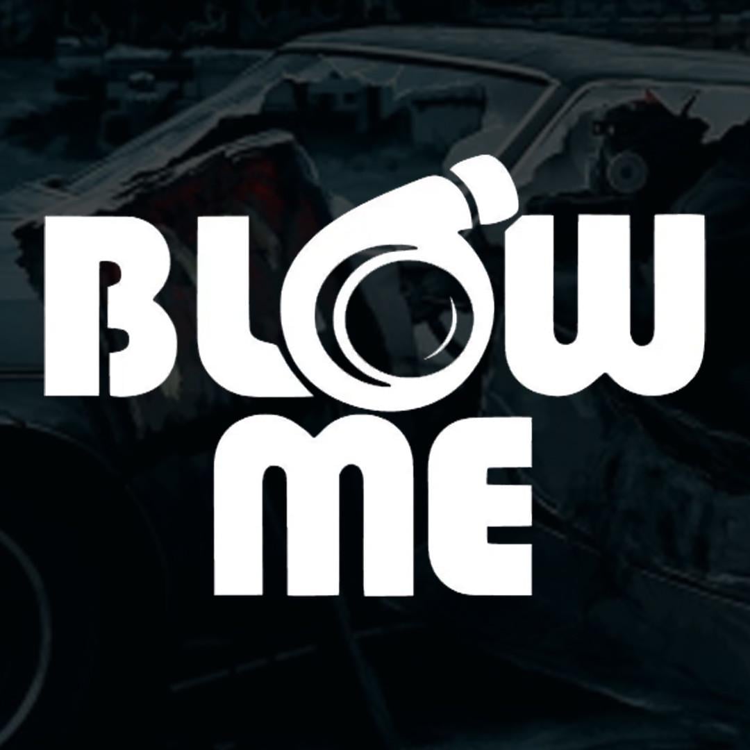 Наклейка автомобильная с надписью "BLOW ME" и монтажная пленка 19х13 см (2104077301) Наклейка автомобильная с надписью "BLOW ME" и монтажная пленка 19х13 см (2104077301)