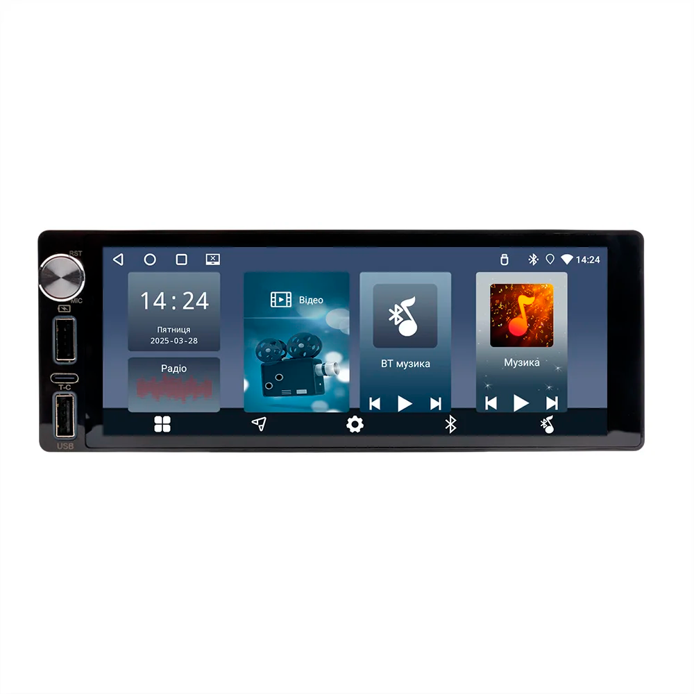 Автомагнитола PHANTOM MPA-6800 Android 1Din 2+64Gb CarPlay/GPS/AndroidAuto (2601610498)