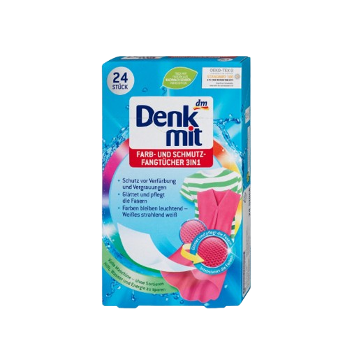 Абсорбирующие салфетки для стирки Denkmit защита цветных изделий 24 шт. (2657063522)