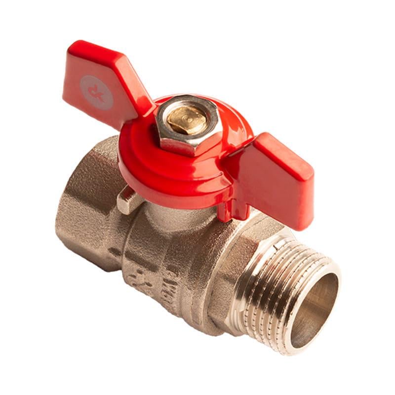 Кран шаровой DK Kraft 1" ВЗ прямой латунь (DK.104.25) Кран шаровой DK Kraft 1" ВЗ прямой латунь (DK.104.25)