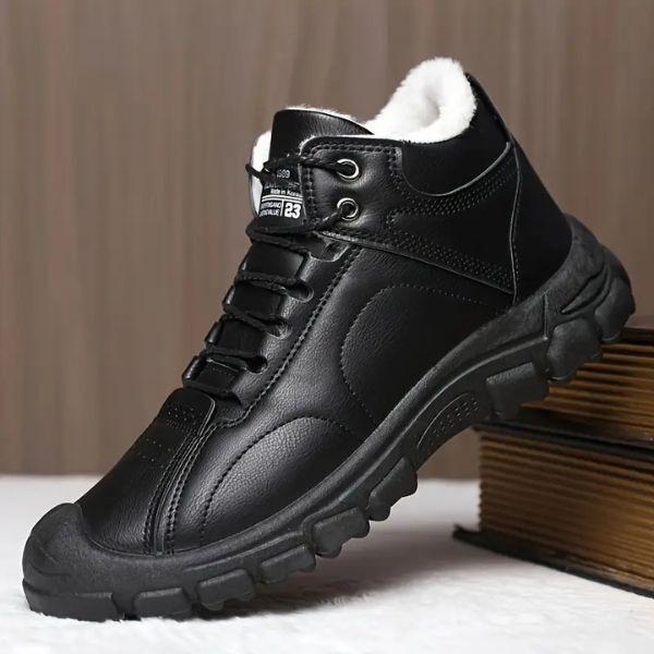 Черевики зимові M00196-4 з прогумованим носком і м'яким хутром р. 42 Чорний - фото 2 Черевики зимові M00196-4 з прогумованим носком і м'яким хутром р. 42 Чорний - фото 2